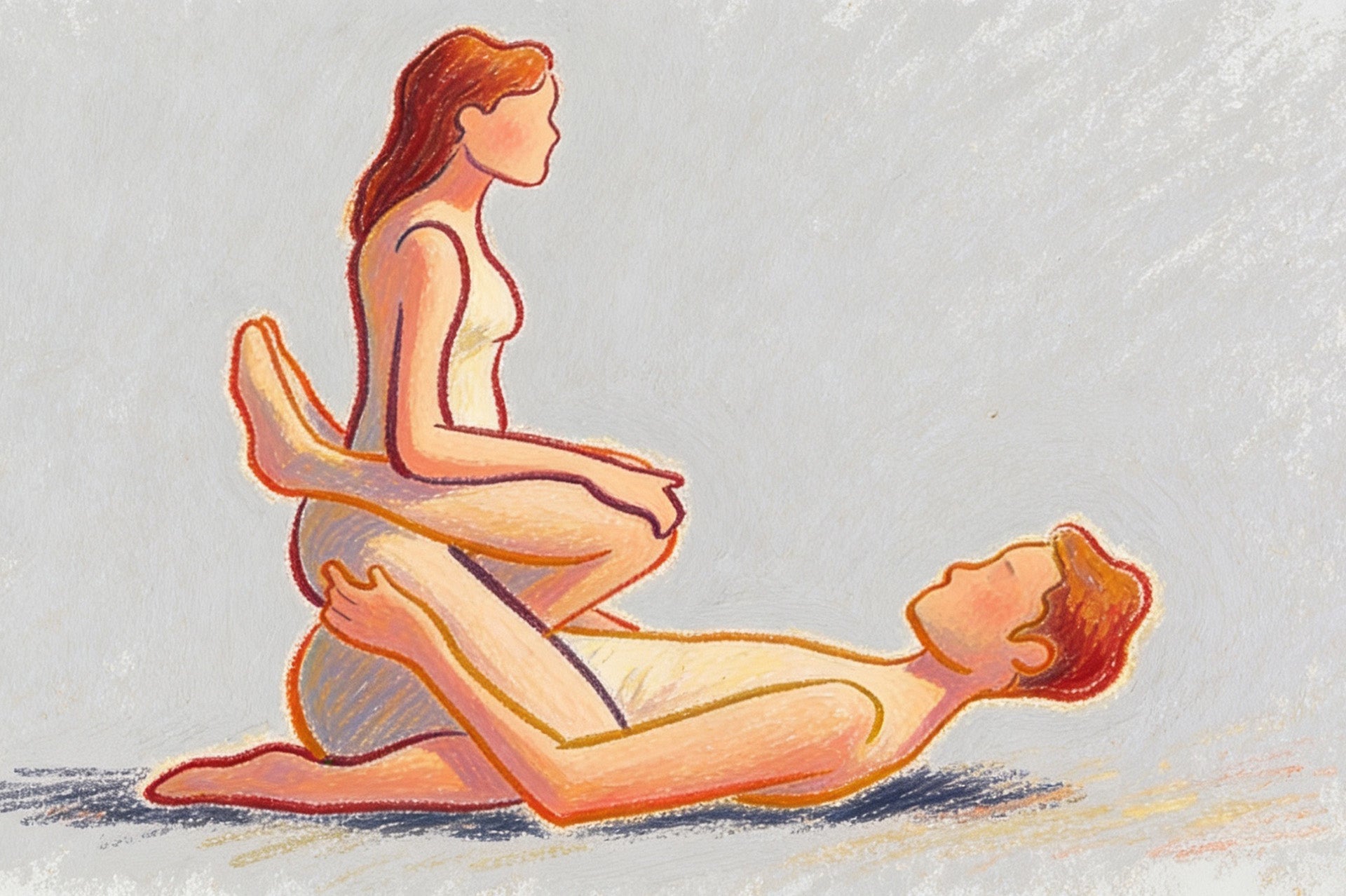 Illustration of the amazon sex position