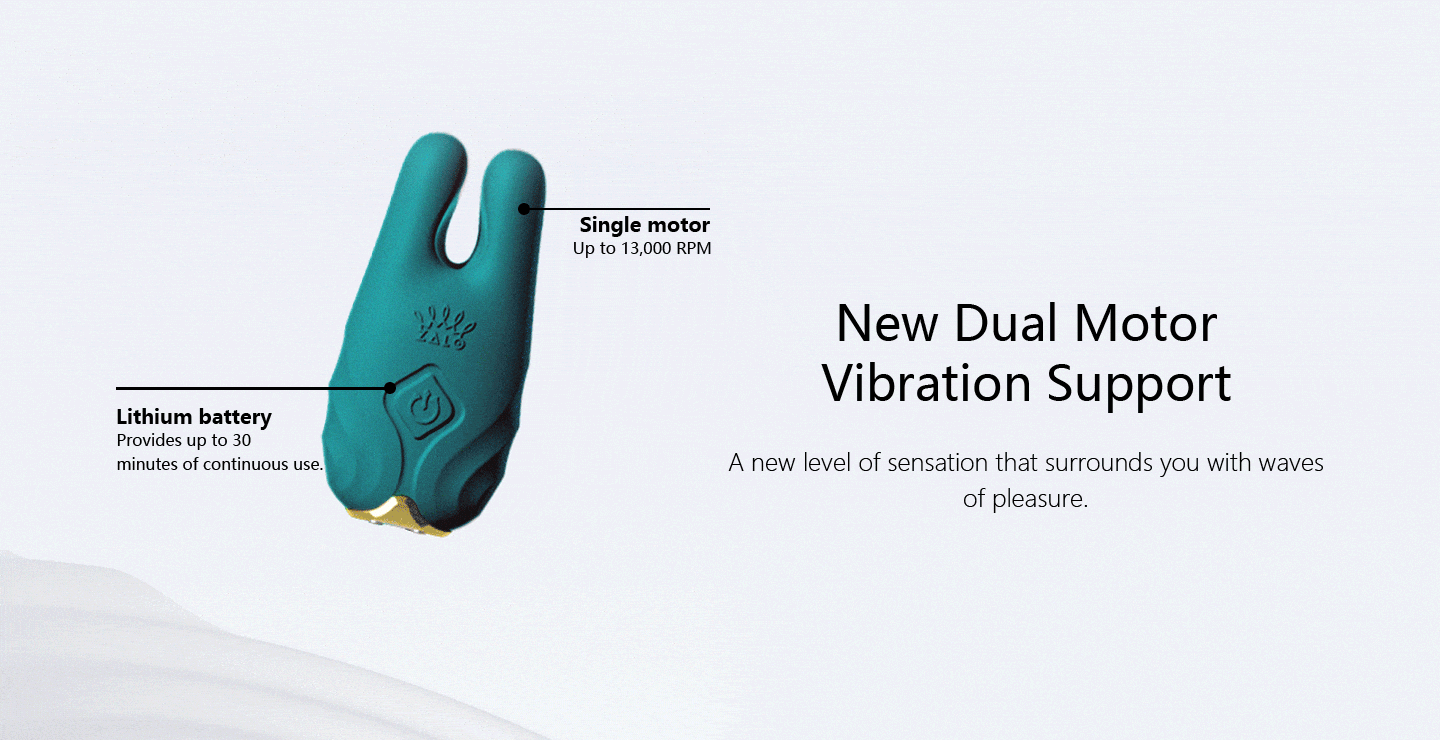 Animated GIF representing vibrations and interior mechanisms of vibrator toy