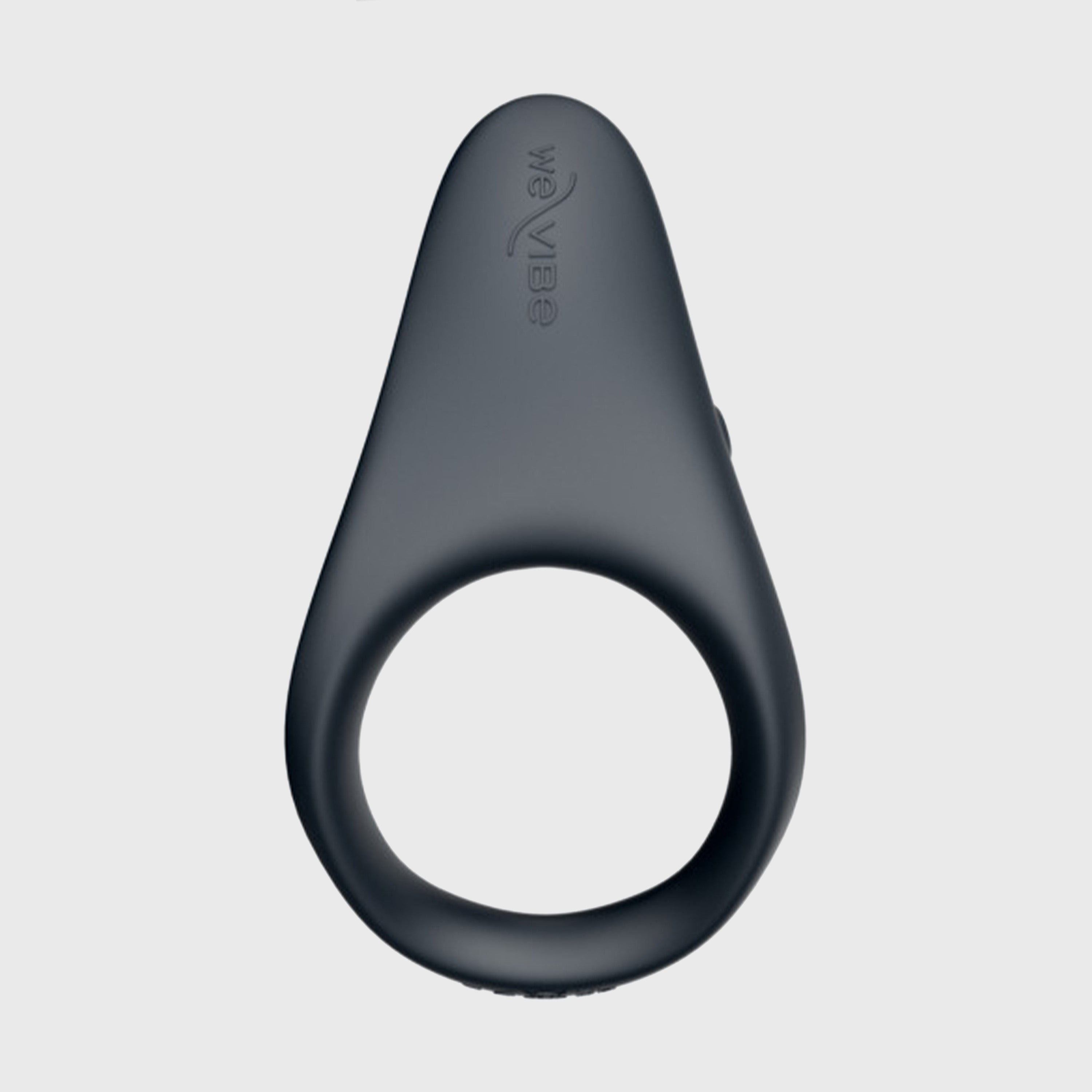 Black electronic device with 'We-Vibe' branding on a light gray background
