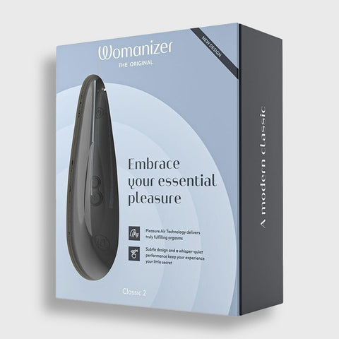 Womanizer CLASSIC 2 Clitoral Stimulator In Packaging, Black