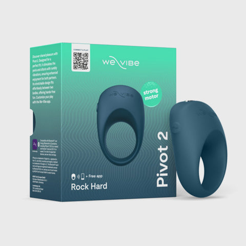 WeVibe Pivot 2 product packaging on a light gray background