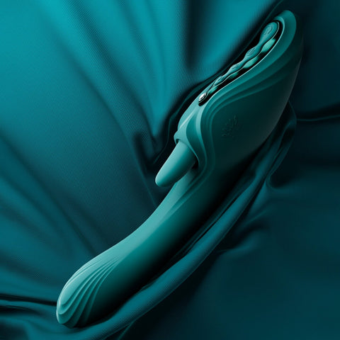 Ares vibrator on silk background