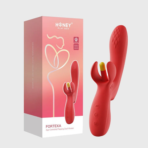 Packaging Fortexa finger tapping rabbit vibrator Honey Play Box