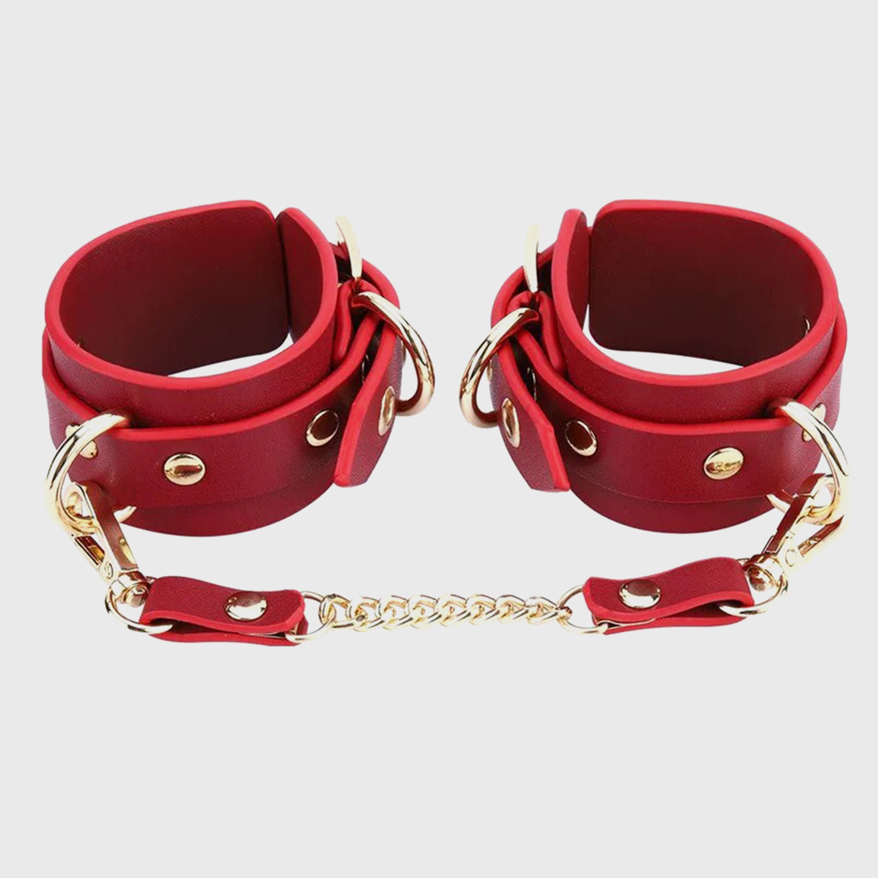 Honey Play Box leather restraint kit ankle cuffs