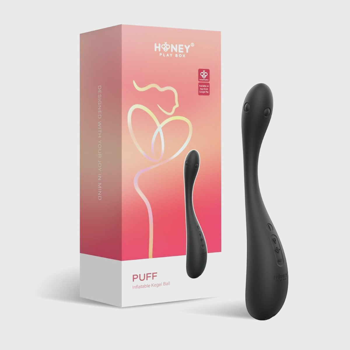 Puff kegel honey play box packaging