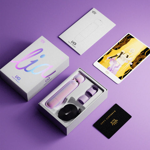 Lia packaging laid out
