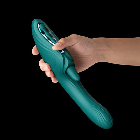 Hand holding Ares vibrator