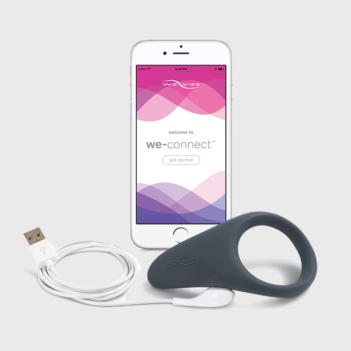 We-Vibe Verge P-Spot Vibrating Ring with charger and app connect