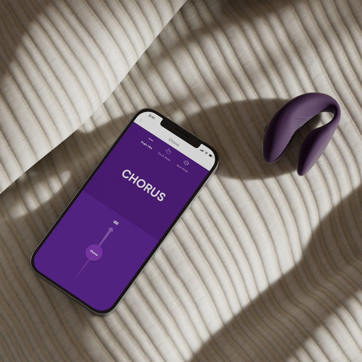 Chorus with app on bed