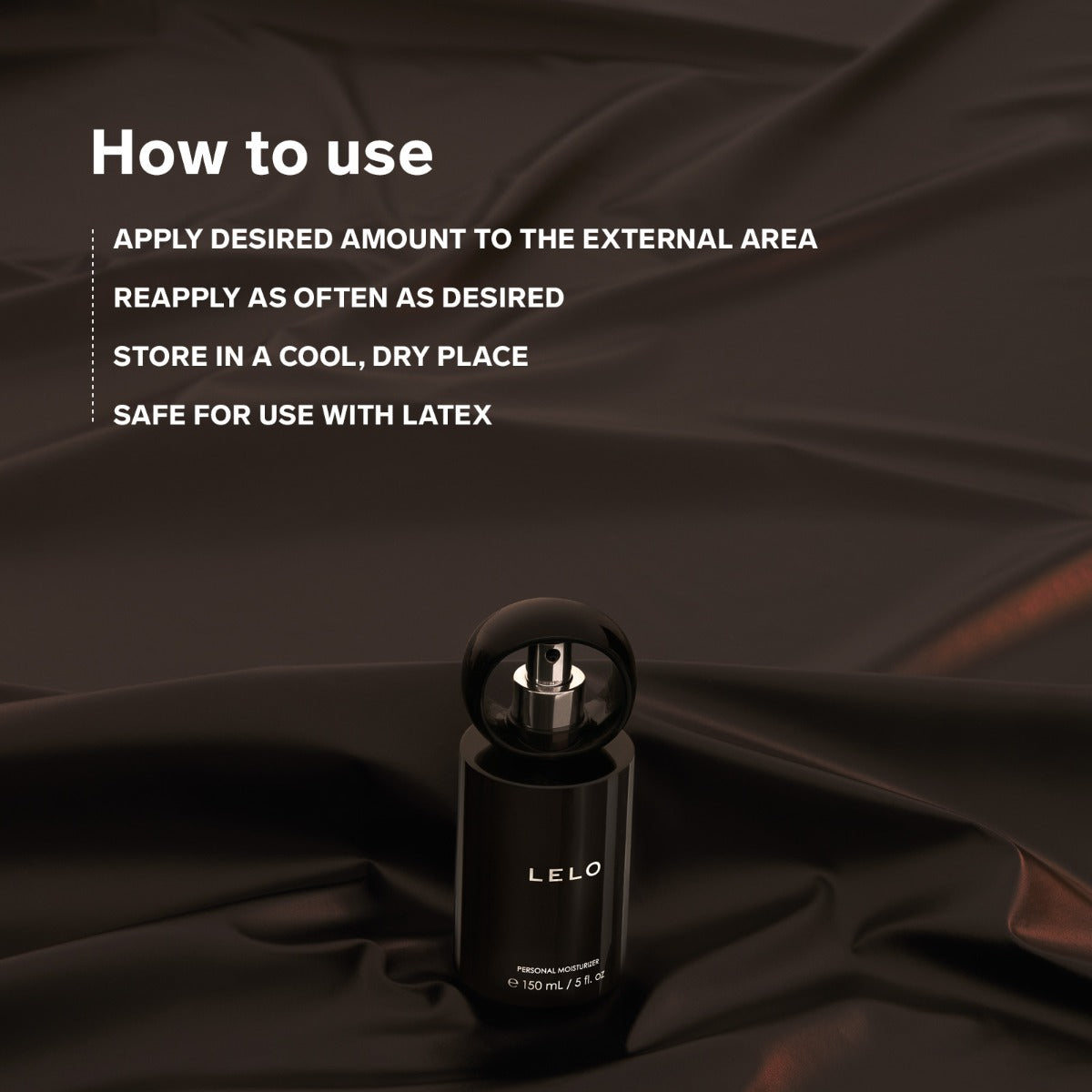 Personal Moisturizer how to use infographic