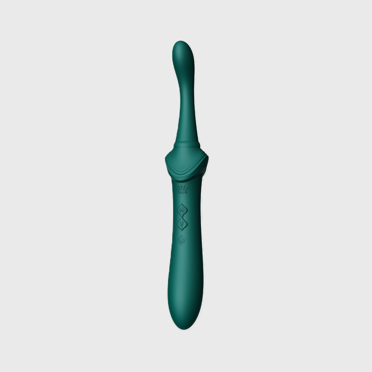 Bess vibrator in green with dildo tip
