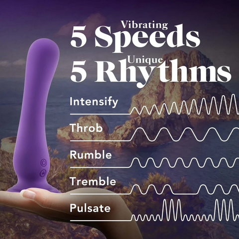 Impressions Ibiza by Blush - features graphic - 5 vibrating speeds - 5 unique rhythms