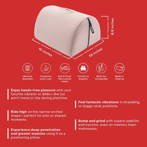 BonBon Sex Toy Mount, infographic and measurement graphic