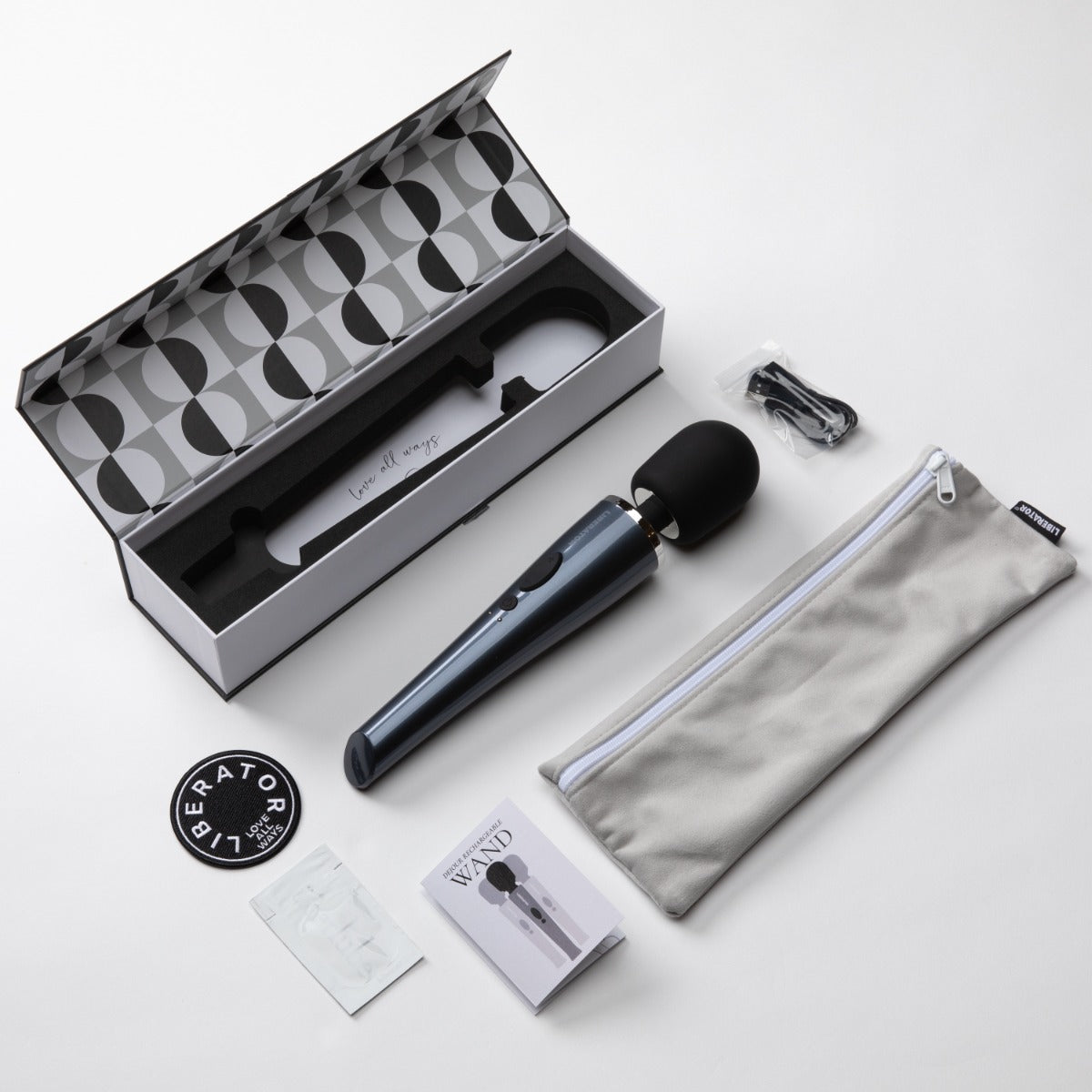 Liberator Dejour Wand packaging and product contents