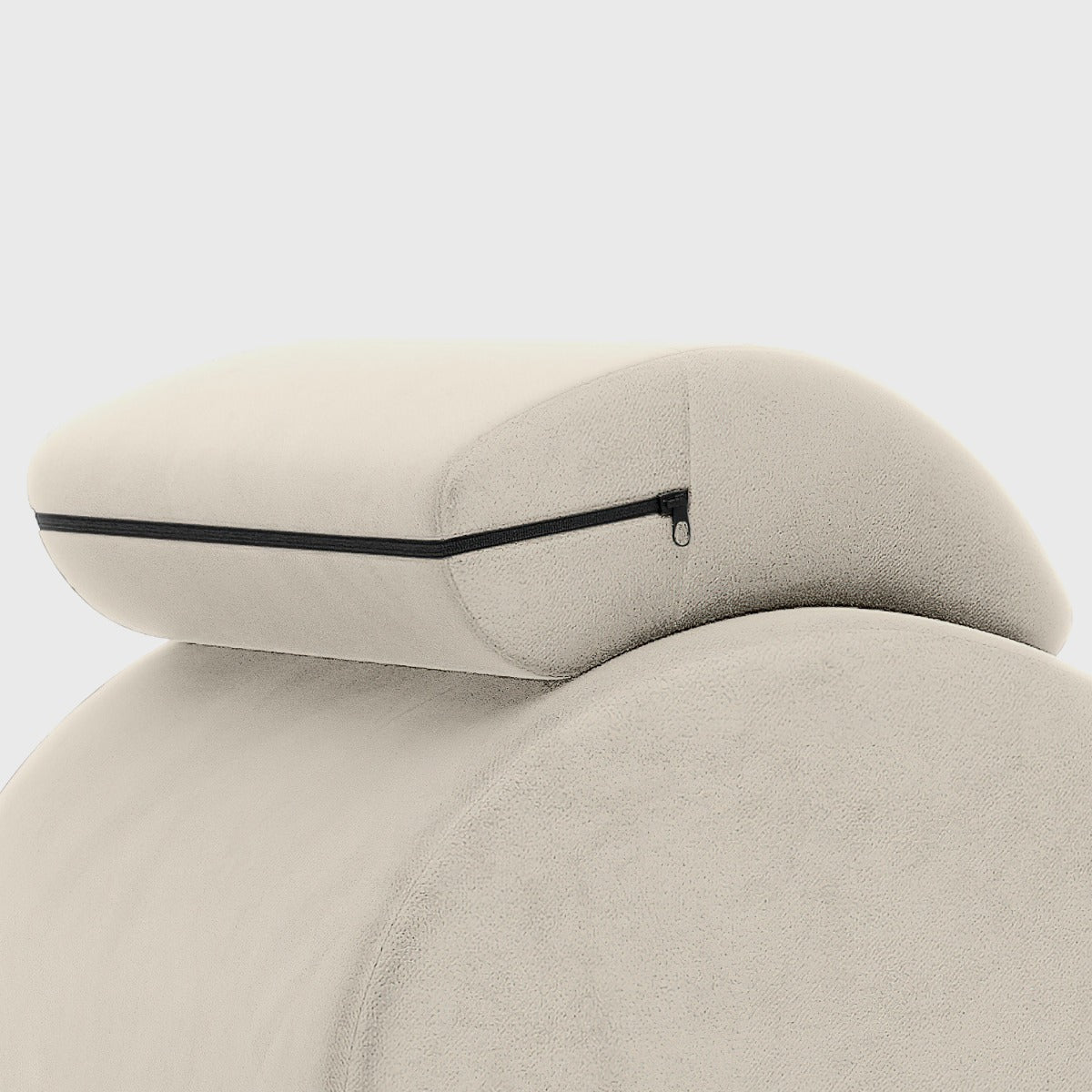 Chaise Headrest for Esse and Lyza - Microvelvet Natural Beige