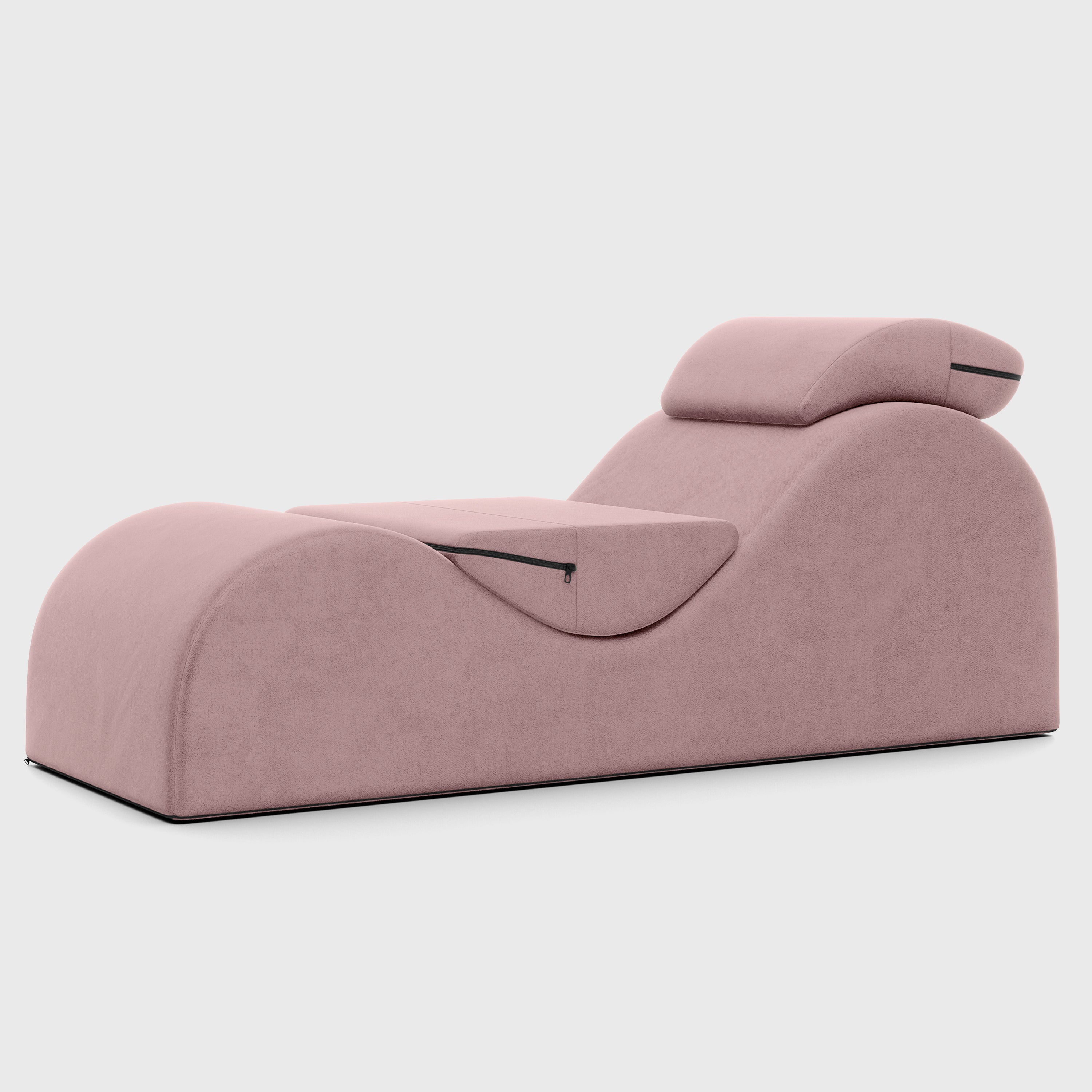 Pink lounge chair on a white background