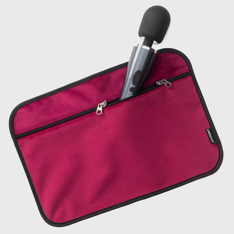 Fascinator Stash Pad merlot with vibrator wand