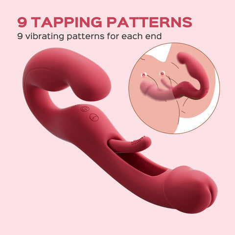 Harmony Duo App-Enabled Strapless Strap-on by Honey Play Box 9 tapping patterns