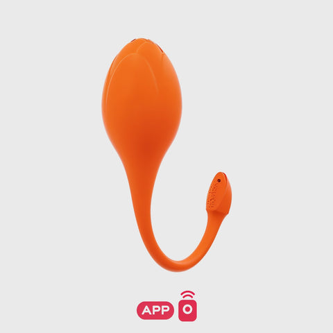 On white of the Lili Egg Vibrator by Honey Play Box