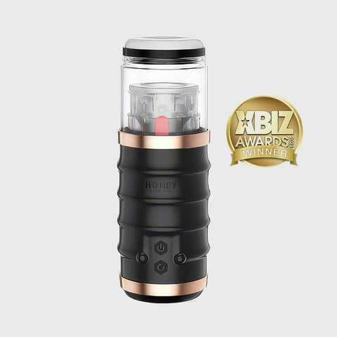 Warrior Honey Play Box automatic masturbator in white