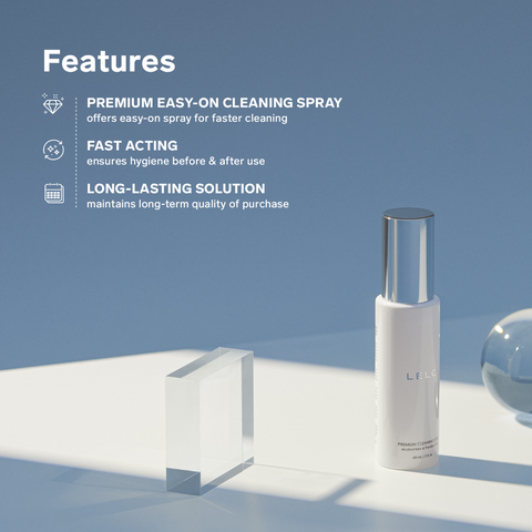 Cleaning spray features infographic