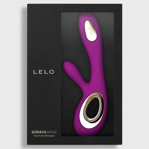 LELO SORAYA WAVE Rabbit Vibrator Deep Rose packaging