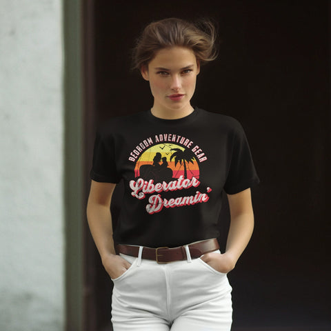 Woman wearing the Liberator Dreamin' T-shirt