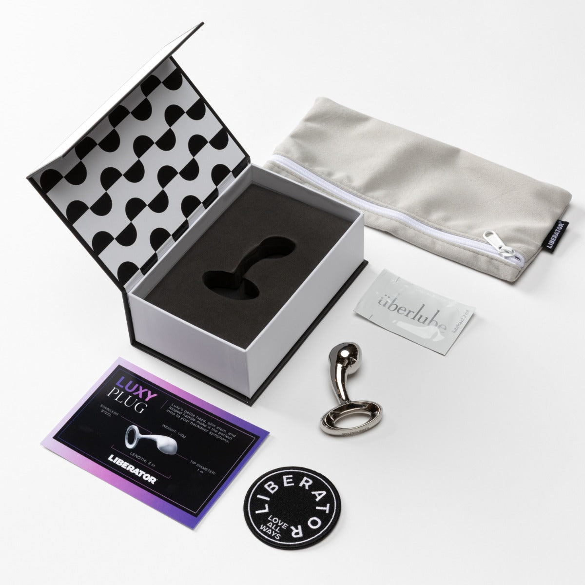 Luxy small packaging contents