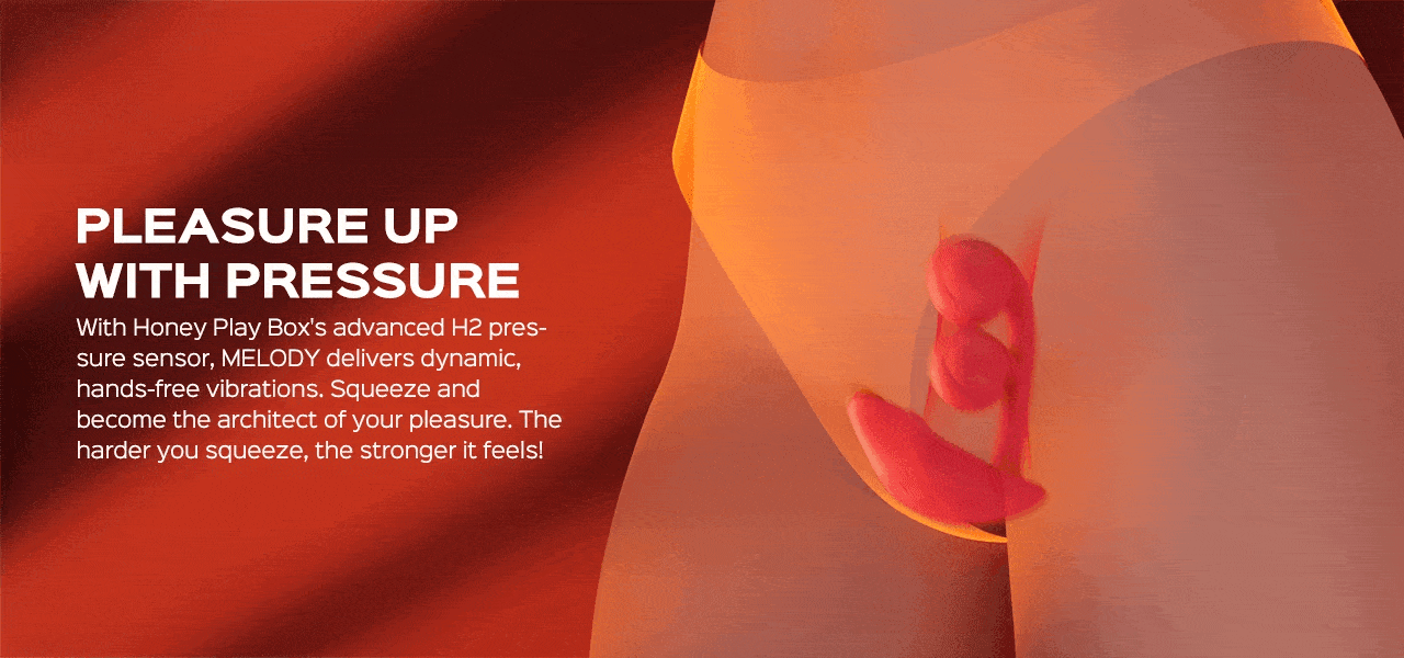 Animated GIF showing abstract representation of vibrator inserted into person alongside promotional text