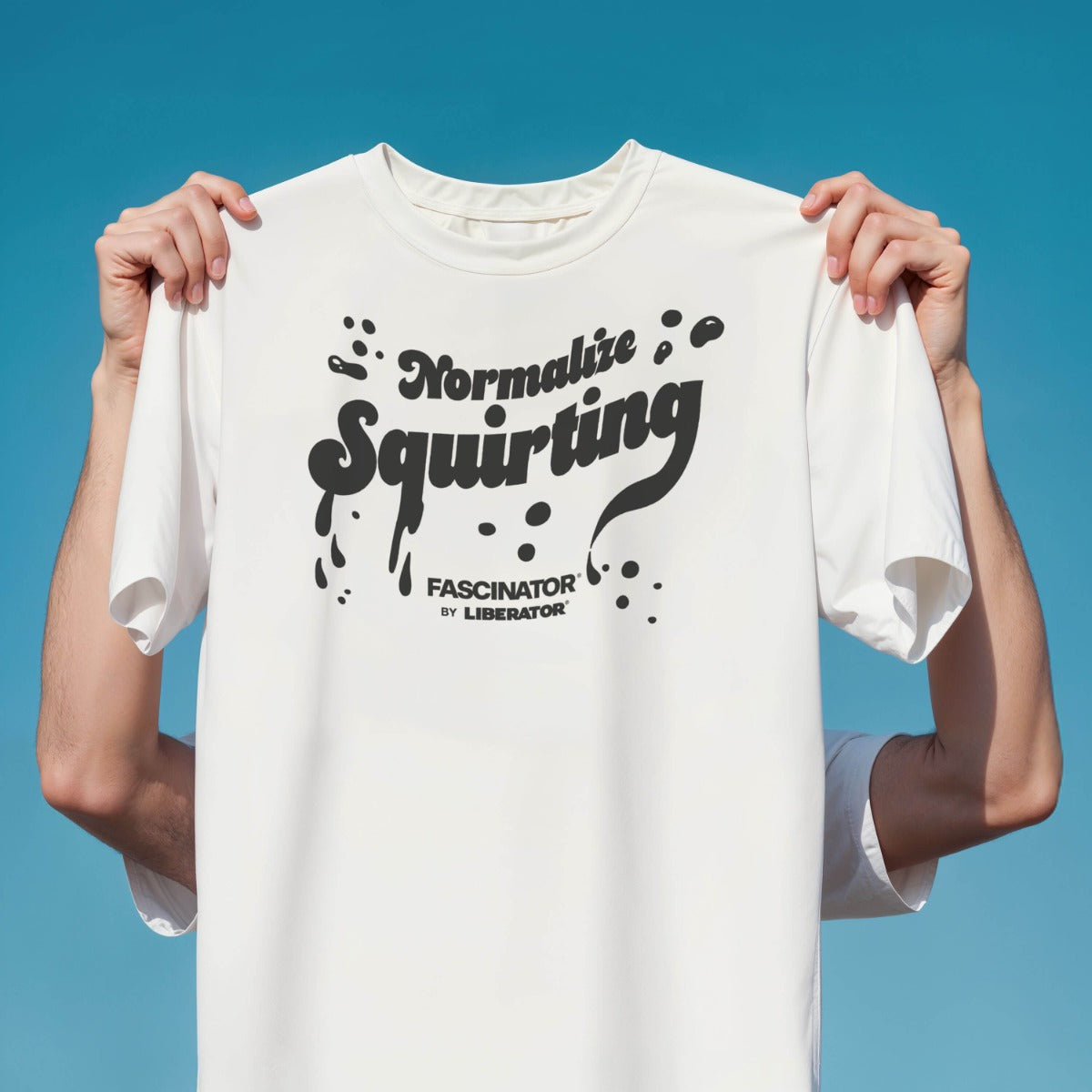 Hands holding up Liberator T-Shirt