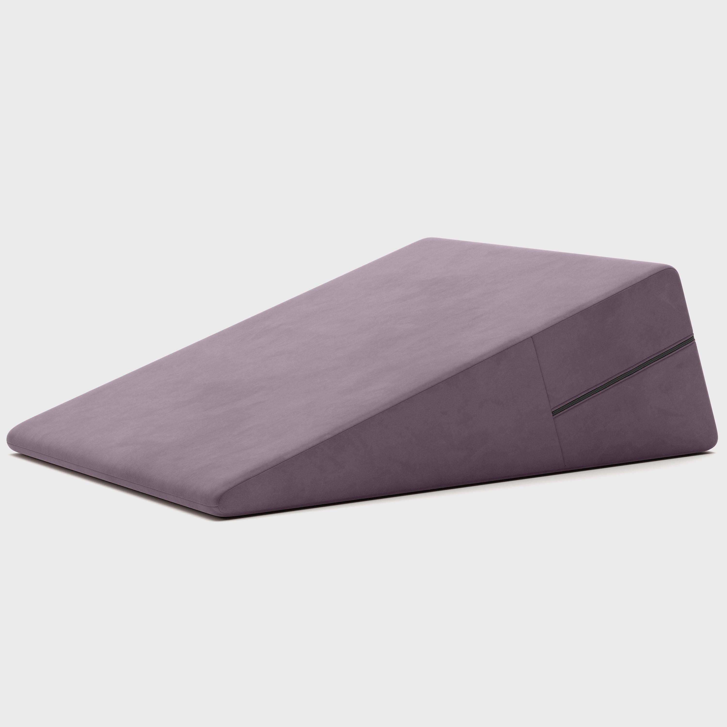 Purple ramp pillow on a light gray background