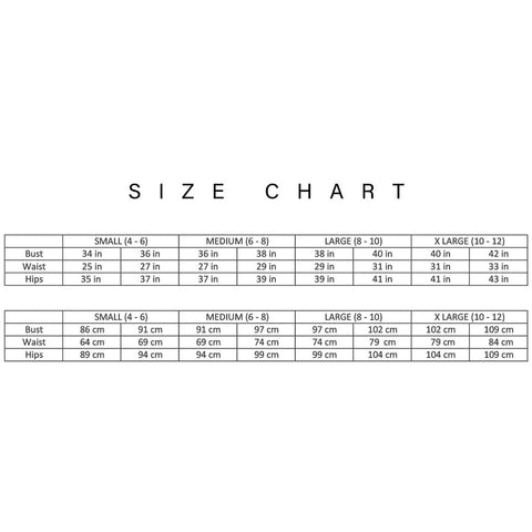Lingerie Size Guide