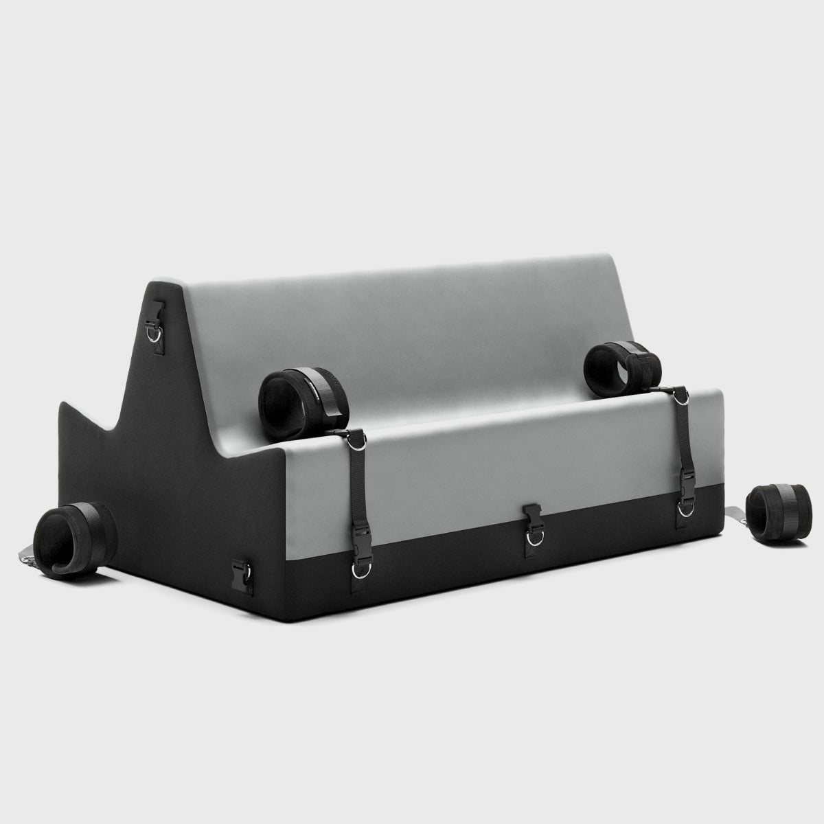 Steed Spanking Bench in Charcoal with cuffs