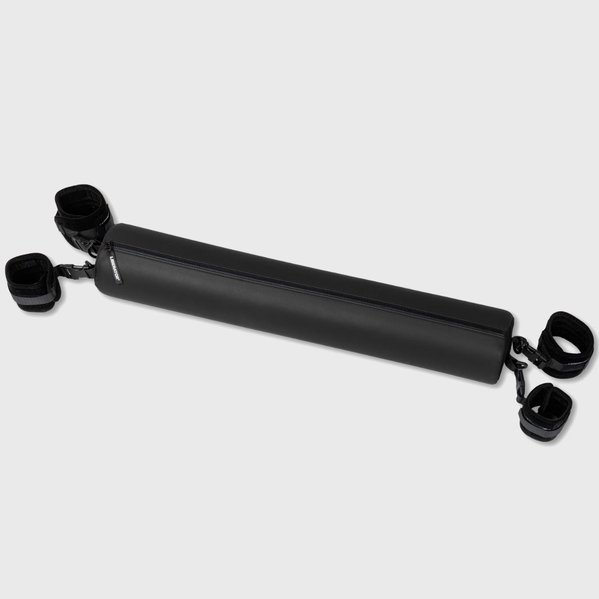 Black Talea Spreader Bar in Faux Leather