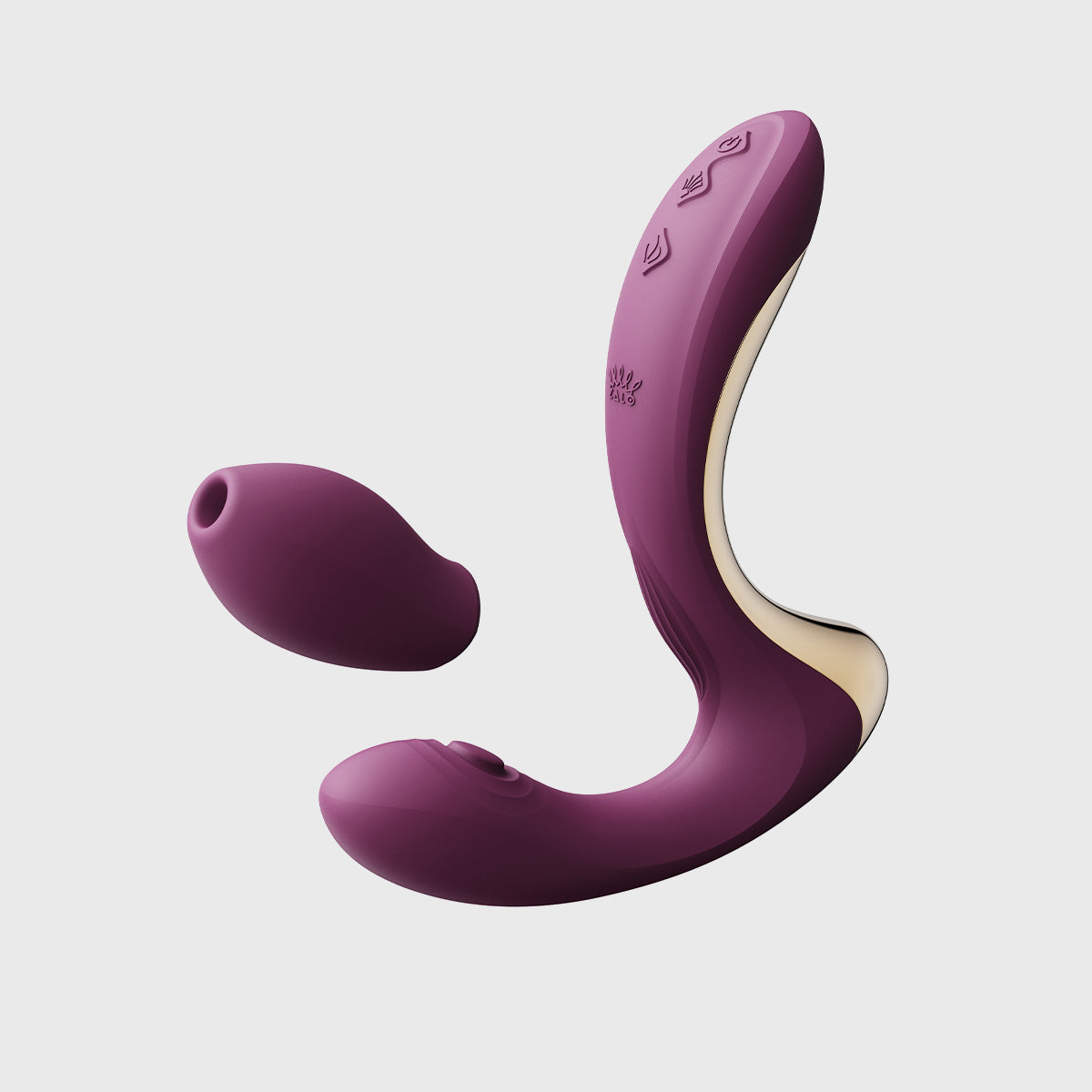 Talis Pulse Wave G Spot Vibrator in Purple separated