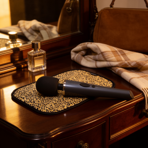 Plush Toy Pad on a dresser with a wand