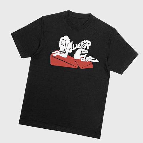 Liberator Merch Lady On A Combo in black, angled