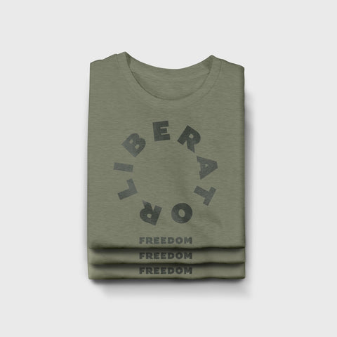 Liberator Merch Freedom T-Shirt Folded
