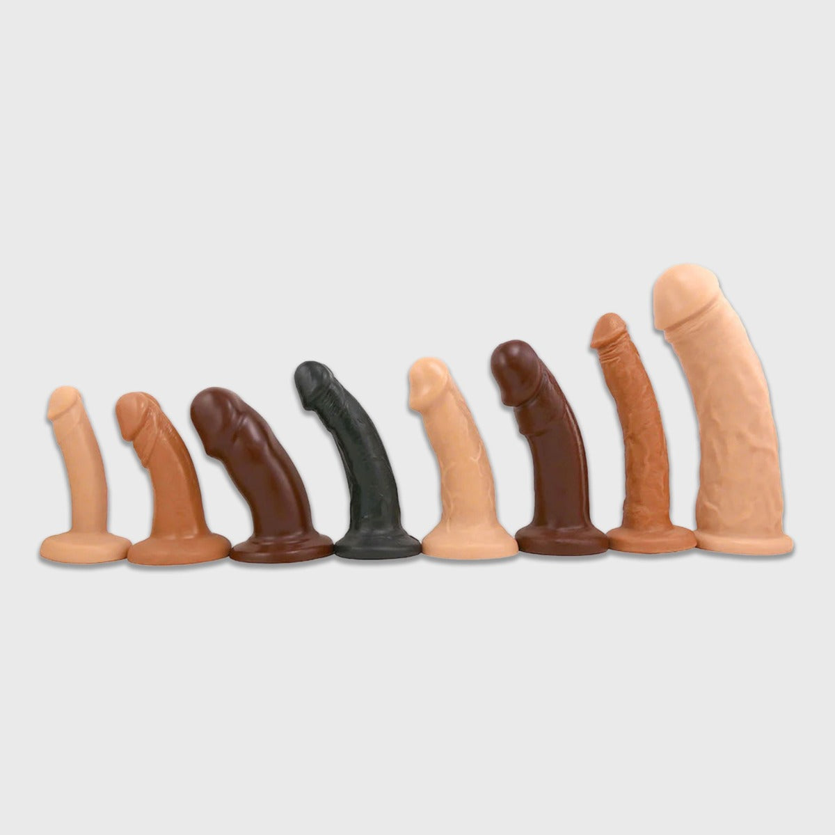 Vixen Creations collection of dildos in neutral colors