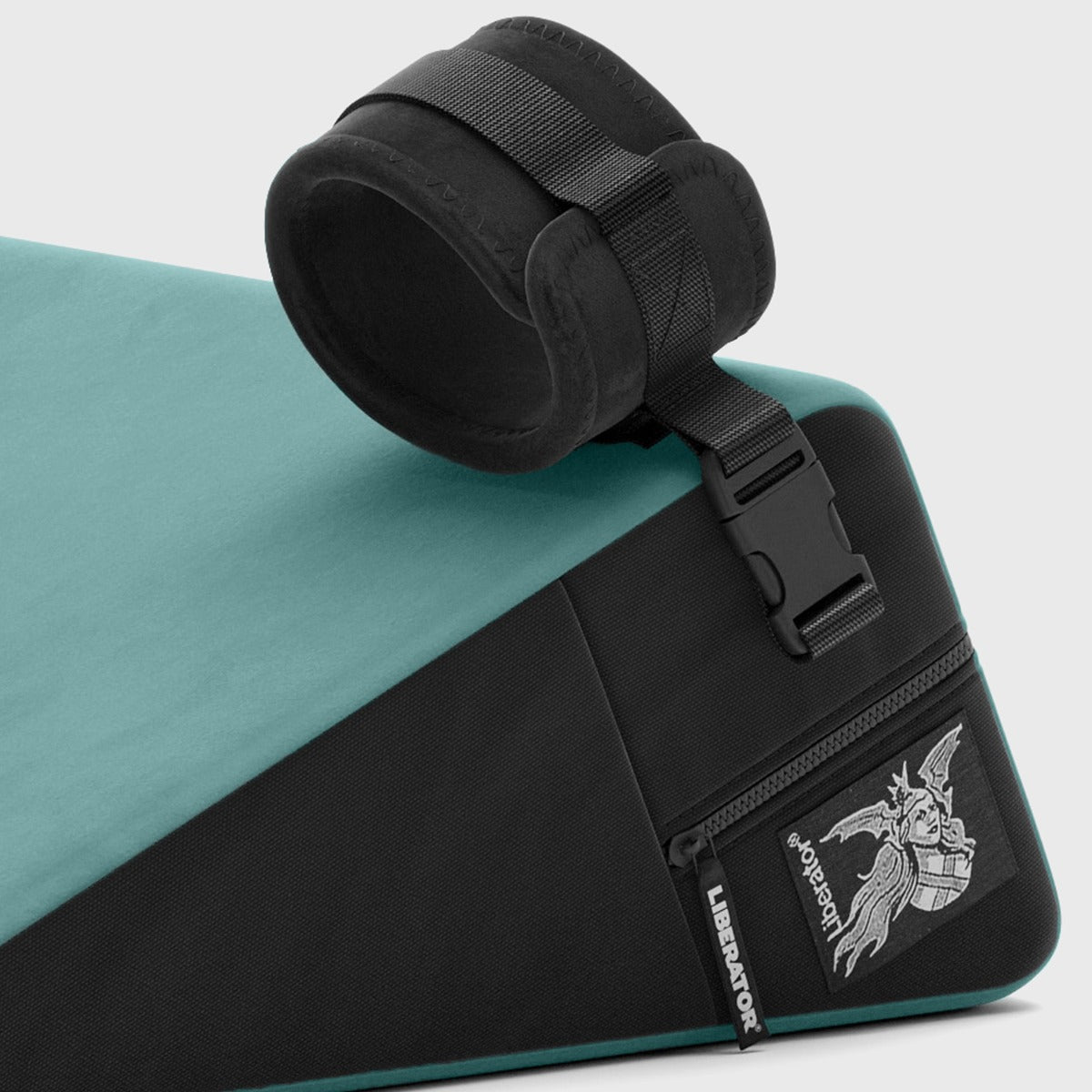 Bondage Wedge Cover in Turquoise