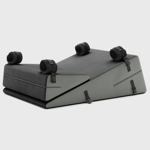 Black Label Wedge Ramp Combo - Premium Faux Leather in Faux Leather Ash 