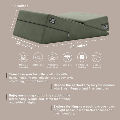 Features graphic for the Wedge Ramp Combo