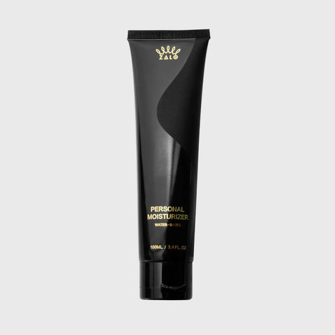 On white image of packaging tube of ZALO Personal Moisturizer