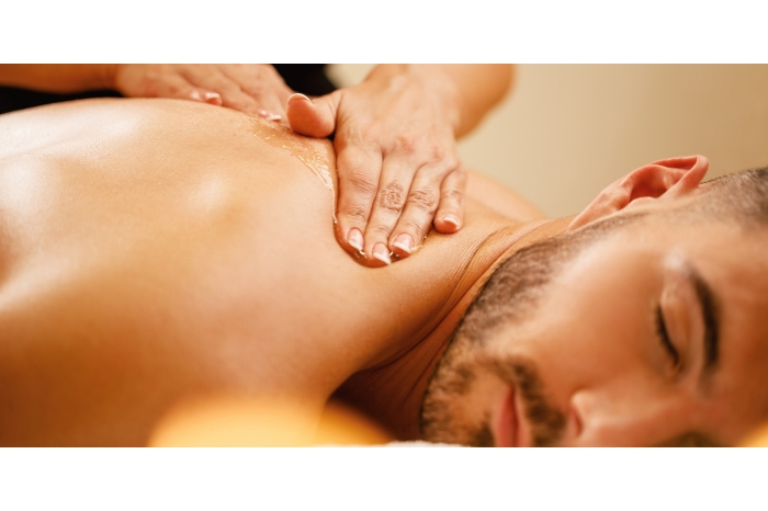Man getting a sexy massage