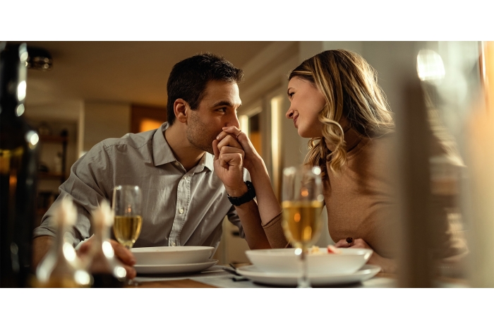 Couple having a date night