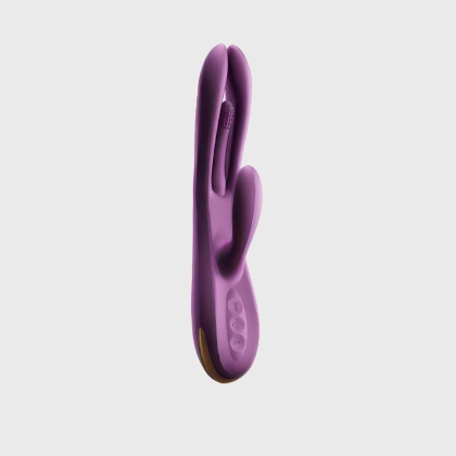 Terri Rabbit Vibrator on grey background