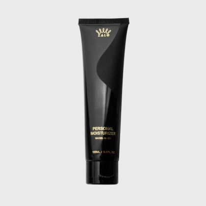 On white image of packaging tube of ZALO Personal Moisturizer
