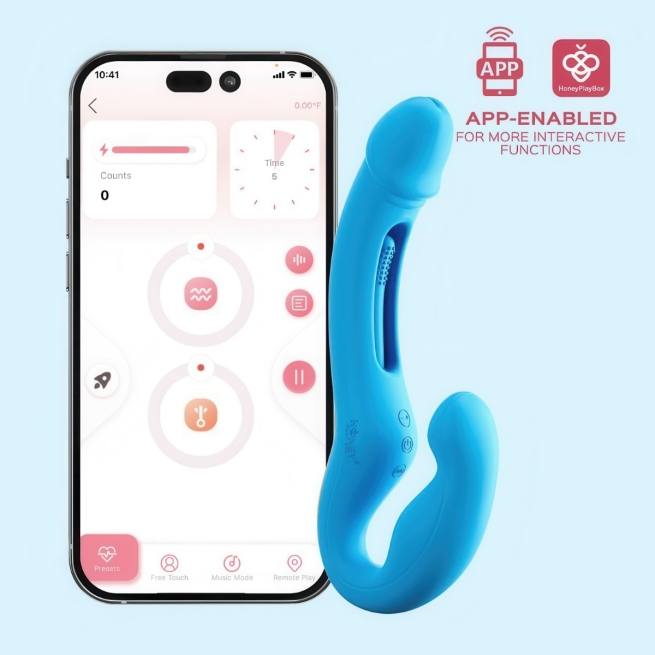 Harmony Duo App-Enabled Strapless Strap-on by Honey Play Box