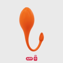 On white of the Lili Egg Vibrator by Honey Play Box