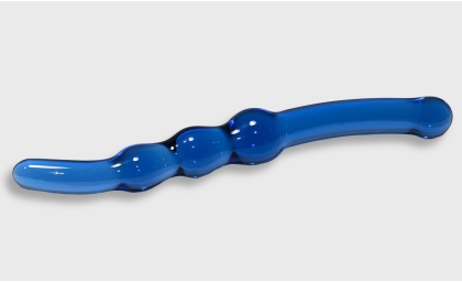 Blue Note Glass Wand Dildo by Liberator Glassworks